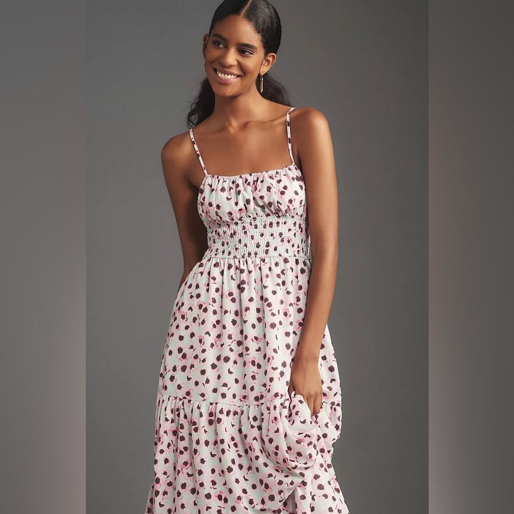 New Anthropologie Hutch Sleeveless Square-Neck A-Line Maxi Dress Size M